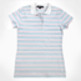Women's Striped Short Sleeve Polo Shirt - Thumbnail 3