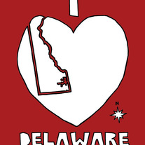 Delaware love, 5x7 print