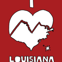 Louisiana love, 5x7 print