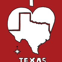 Texas love, 5x7 print