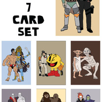 Best friends Blank (no text) 7 card set #1