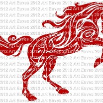 Tribal Horse Vinyl Decal 