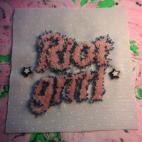 RIOT GRRRL - Hand Embroidered Patch