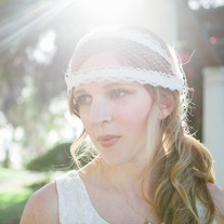 Something New.. A Modern Style Lace and Netting Birdcage or Blusher Veil - Bridal, Wedding
