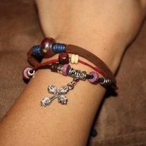 Adjustable Cross Bracelet
