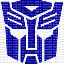 Transformers Autobot and Decepticon Vinyl Decal Set of 2