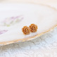 Full Bloom Rosebud Studs - 5 Color Choices - Thumbnail 1