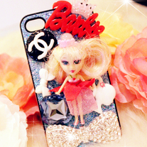 New Bling Crystal Sparkle Barbie Doll iPhone 4/4S Case #1
