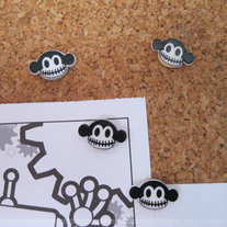 Macabre Push Pins Set of 4
