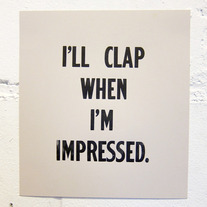 "Clap" print