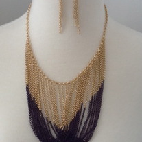 Purple Princess Necklace Set