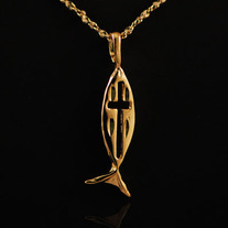 Ichthus Christian Fish Pendant