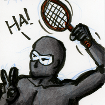 Sketch Card: Tennis Ninja