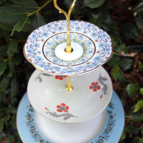 Tiered Cake Stand - "FireFlower"