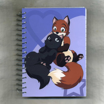 Notebook S - Raven Wolf: Chibi Couple - Yula x Eve
