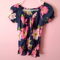 Hollister Floral Blouse