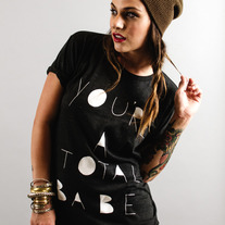 Total Babe Tee (Tri-Black)