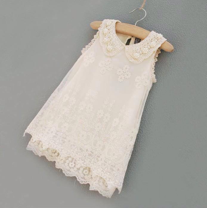 girls ivory lace dress