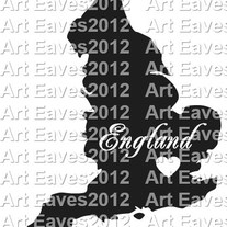 England Heart Vinyl Decal