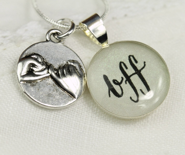 Pinky Promise Necklace BFF Necklace, Unique Friendship Jewelry, Gift