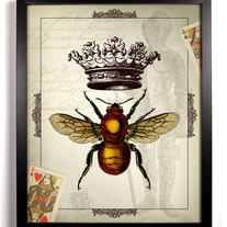 Image of The Queen Bee Antique Illustration 8 x 10