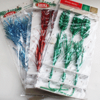 Shiny Brite Tinsel Stems, Set of 3 - NOS