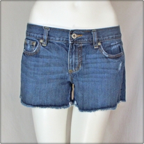 Ultra Low Rise Denim Shorts