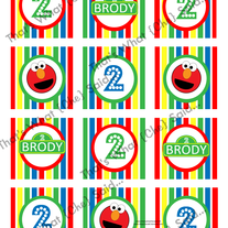 Elmo Sesame Street Cupcake Toppers