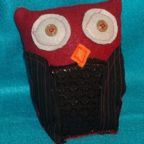 Rose Owl Plush small