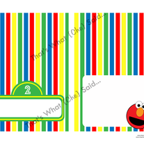 Elmo Sesame Street Food/Drink Tent Cards