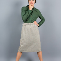Green Chevron Dress