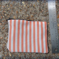 Salmon Stripe Pouch