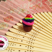Rainbow Cupcake Necklace