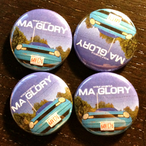 (2) 1" 'MA Glory' Pins (ltd. /100)