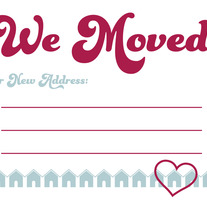 We Moved Postcards - Hearts