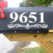 Fancy Border Address Decal