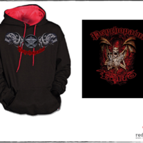 Hood black and red gargouille