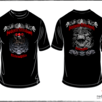 AA black t-shirt skull