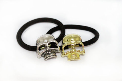 Skull Hair Accessories - Gold