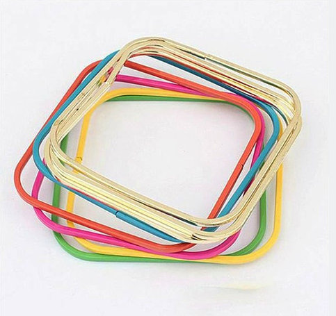 Colorful Neon Square Bangle