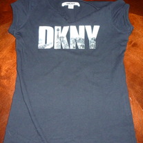 DKNY BLACK SHIRT-SIZE MEDIUM
