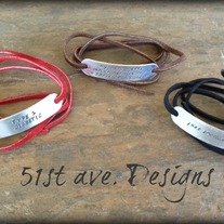 Leather wrapped bracelets
