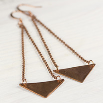 Triangles Long Earrings