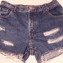Levi's denim high waist shorts