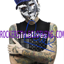 9LIVES HOLLYWOOD UNDEAD DEUCE AUTOGRAPHED PHOTO