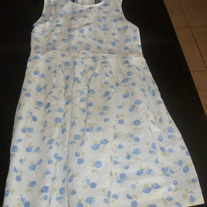 Pale Blue Linen Dress-Gap Size XS