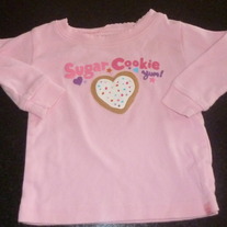 Pink Sugar Cookie Shirt-Baby Gap Size 6-12 Months