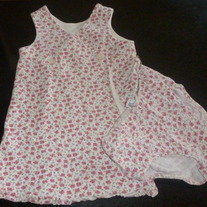 Pink Flower Dress with Matching Bloomers-Baby Gap Size 18-24 Months
