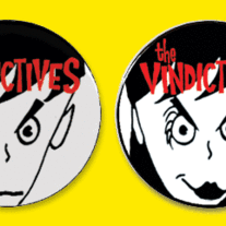THE VINDICTIVES "Sparky and Suzie" 1.25" Button Set