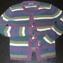 Green/Purple/Blue Creme Cardigan-Limited Too Size XS/8